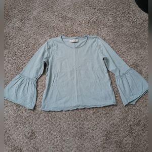 Abercrombie & Fitch 3/4 Bell Sleeve Crop Top S